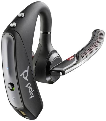 POLY Voyager 5200 In Ear Headset Bluetooth® Mono Schwarz Headset, Mono, Ohrbügel von Poly