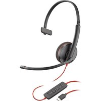 Poly Blackwire 3210 Monaural USB-C Headset +USB-C/A Adapter von Poly