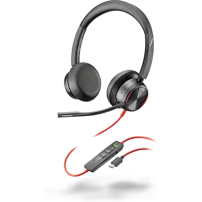 Poly Blackwire 8225 USB-C Stereo-Headset + USB-C/A-Adapter, ANC von Poly