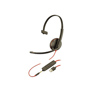 Poly Blackwire C3215 USB-Headset schwarz von Poly