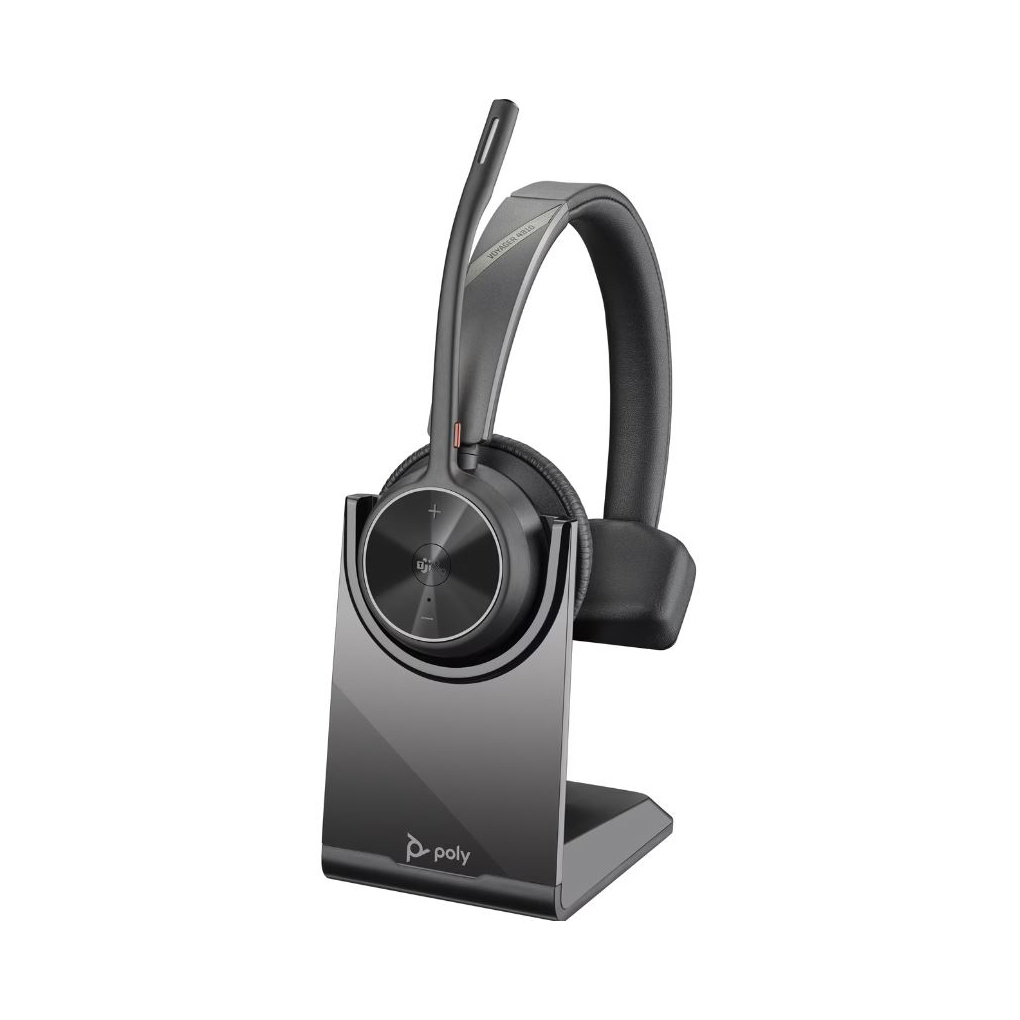 Poly Voyager 4310 MS Teams Certified Headset + BT700 dongle + Charging Stand von Poly