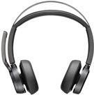 Poly Voyager Focus 2 UC - Headset - On-Ear - Bluetooth - kabellos, kabelgebunden - aktive Rauschunterdrückung - Adapter USB-A via Bluetooth - Zertifiziert für Microsoft Teams (213726-02) von Poly