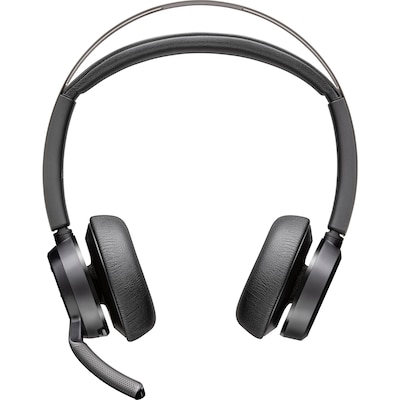 Poly Voyager Focus 2 USB-A Headset, MS-Teams zertifiziert, ANC, mit Ladestation von Poly