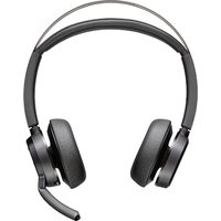 Poly Voyager Focus 2 USB-A Headset, MS-Teams zertifiziert, ANC, mit Ladestation von Poly