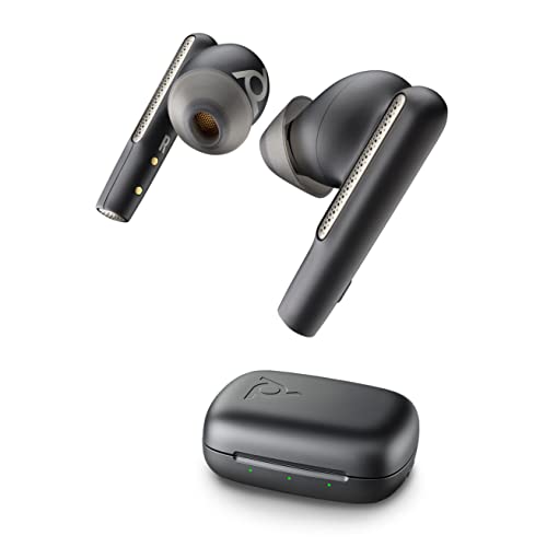 True-Wireless-In-Ear-Headset Poly Voyager Free 60 (Plantronics) – Mikrofone für klare Gespräche – Active Noise Cancelling (ANC) – Tragbares Ladecase – Kompatibel mit iPhone, Android von Poly