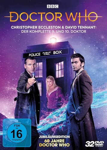 Doctor Who - Die Christopher Eccleston und David Tennant Jahre: Der komplette 9. und 10. Doktor - 60 JAHRE DOCTOR WHO BOX LTD. [32 DVDs] von Polyband/WVG