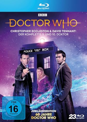Doctor Who - Die Christopher Eccleston und David Tennant Jahre: Der komplette 9. und 10. Doktor - 60 JAHRE DOCTOR WHO BOX LTD. [Blu-ray] von Polyband/WVG