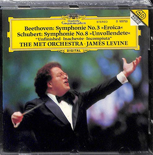 Symphony 3 "Eroica" / Symphony 8 "Unfinished" by Beethoven, Schubert, Levine, Met Orchestra (1994) Audio CD von Polygram Records