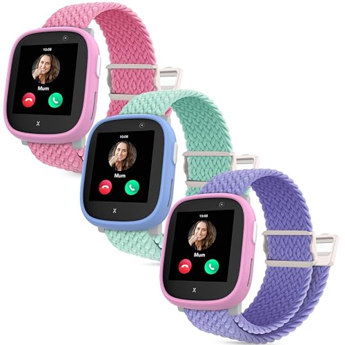 Polyjoy 3 Stück Magnetisches Flechtband Armbänder kompatibel mit Xplora X6 Armband, Weich Verstellbare Ersatzbänder für Xplora X6 Play/Xplora X6 Pro Kinder Mädchen Jungen-Rosa+Grün+Lavendel Polyjoy 3 Stück Magnetisches Flechtband Armbänder kompatibel mit Xplora X6 Armband, Weich Verstellbare Ersatzbänder für Xplora X6 Play/Xplora X6 Pro Kinder Mädchen Jungen-Rosa+Grün+Lavendel von Polyjoy