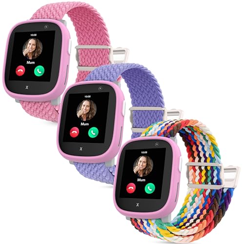Polyjoy 3 Stück Magnetisches Flechtband Armbänder kompatibel mit Xplora X6 Armband, Weich Verstellbare Ersatzbänder für Xplora X6 Play/Xplora X6 Pro Kinder Mädchen Jungen-Rosa+Regenbogen+Lavendel Polyjoy 3 Stück Magnetisches Flechtband Armbänder kompatibel mit Xplora X6 Armband, Weich Verstellbare Ersatzbänder für Xplora X6 Play/Xplora X6 Pro Kinder Mädchen Jungen-Rosa+Regenbogen+Lavendel von Polyjoy