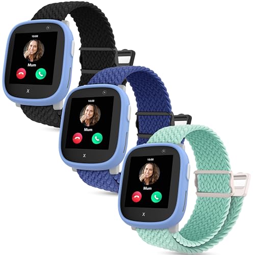 Polyjoy 3 Stück Magnetisches Flechtband Armbänder kompatibel mit Xplora X6 Armband, Weich Verstellbare Ersatzbänder für Xplora X6 Play/Xplora X6 Pro Kinder Mädchen Jungen-Schwarz+Marineblau+Grün Polyjoy 3 Stück Magnetisches Flechtband Armbänder kompatibel mit Xplora X6 Armband, Weich Verstellbare Ersatzbänder für Xplora X6 Play/Xplora X6 Pro Kinder Mädchen Jungen-Schwarz+Marineblau+Grün von Polyjoy