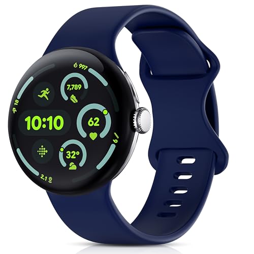 Polyjoy Silikonband Kompatibel mit Google Pixel 3 41mm/Pixel 2/Pixel 1 Uhrenarmbänder, Weiches Sport Ersatzarmband Kompatibel für Pixel 3 41mm/Pixel 2/Pixel Zubehör Damen Herren Blau Polyjoy Silikonband Kompatibel mit Google Pixel 3 41mm/Pixel 2/Pixel 1 Uhrenarmbänder, Weiches Sport Ersatzarmband Kompatibel für Pixel 3 41mm/Pixel 2/Pixel Zubehör Damen Herren Blau von Polyjoy