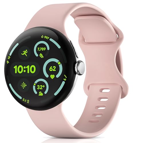 Polyjoy Silikonband Kompatibel mit Google Pixel 3 41mm/Pixel 2/Pixel 1 Uhrenarmbänder, Weiches Sport Ersatzarmband Kompatibel für Pixel 3 41mm/Pixel 2/Pixel Zubehör Damen Herren-Pink Polyjoy Silikonband Kompatibel mit Google Pixel 3 41mm/Pixel 2/Pixel 1 Uhrenarmbänder, Weiches Sport Ersatzarmband Kompatibel für Pixel 3 41mm/Pixel 2/Pixel Zubehör Damen Herren-Pink von Polyjoy