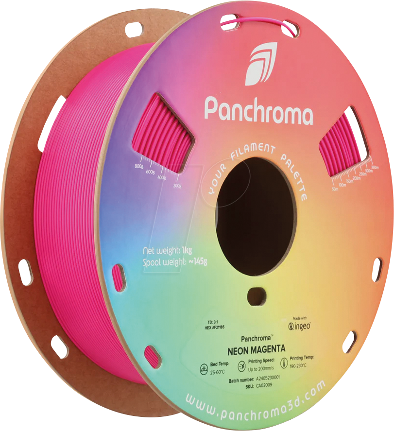 POLYMAKER CA2009 - Filament, Panchroma PLA, Neon Magenta, 1,75 mm, 1 kg POLYMAKER CA2009 - Filament, Panchroma PLA, Neon Magenta, 1,75 mm, 1 kg von Polymaker
