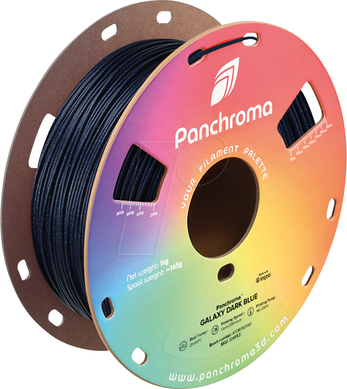 POLYMAKER CA2025 - Filament, Panchroma PLA, Galaxy Dark Blue, 1,75 mm, 1 kg von Polymaker