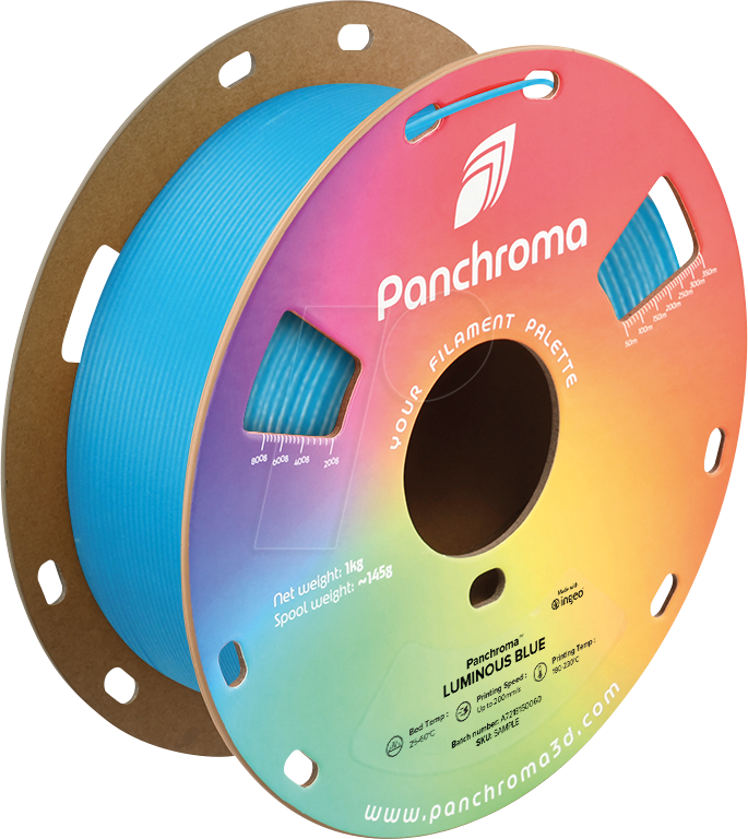 POLYMAKER CA2031 - Filament, Panchroma PLA, Luminous Blue, 1,75 mm, 1 kg POLYMAKER CA2031 - Filament, Panchroma PLA, Luminous Blue, 1,75 mm, 1 kg von Polymaker