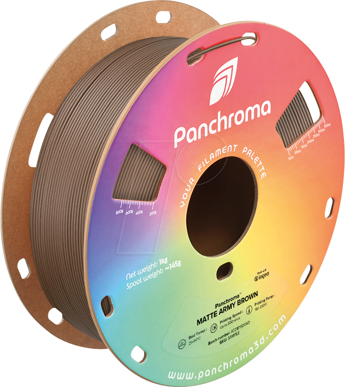 POLYMAKER CA4009 - Filament, Panchroma PLA, Matte Army Brown, 1,75 mm, 1 kg von Polymaker