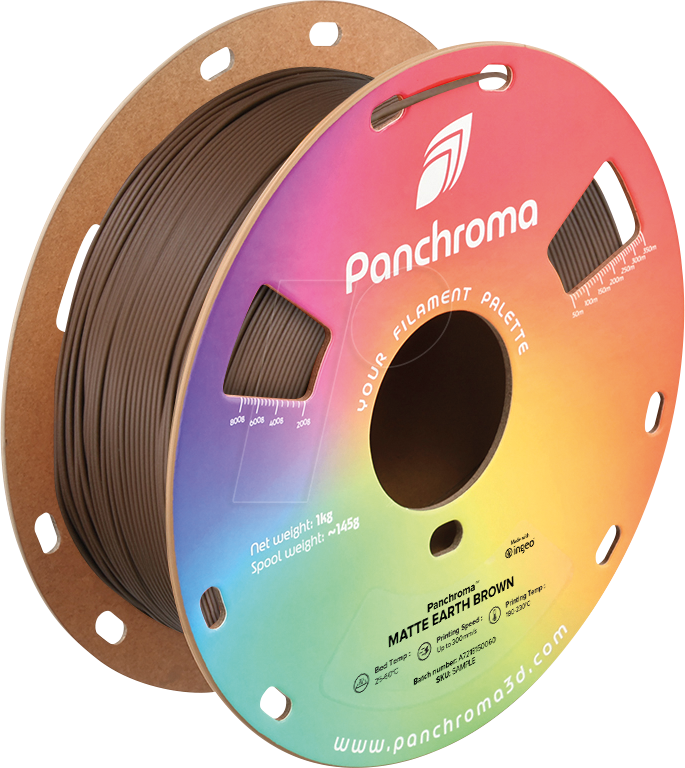 POLYMAKER CA4017 - Filament, Panchroma PLA, Matte Earth Brown, 1,75 mm, 1 kg von Polymaker