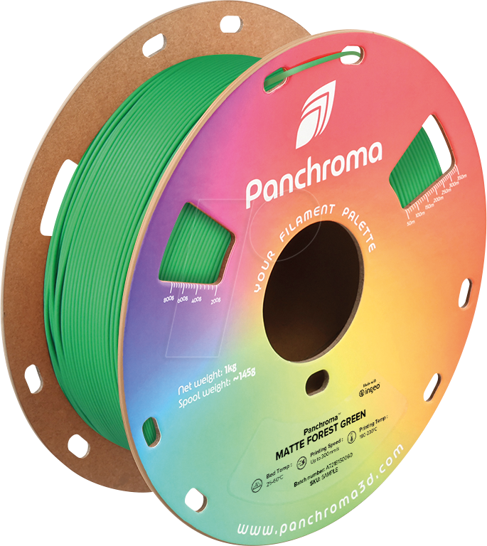 POLYMAKER CA4019 - Filament, Panchroma PLA, Matte Forest Green, 1,75 mm, 1 kg von Polymaker