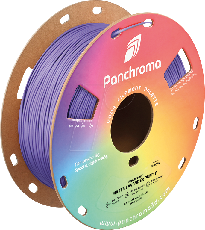 POLYMAKER CA4022 - Filament, Panchroma PLA, Matte Lavender Purple, 1,75 mm, 1 kg von Polymaker