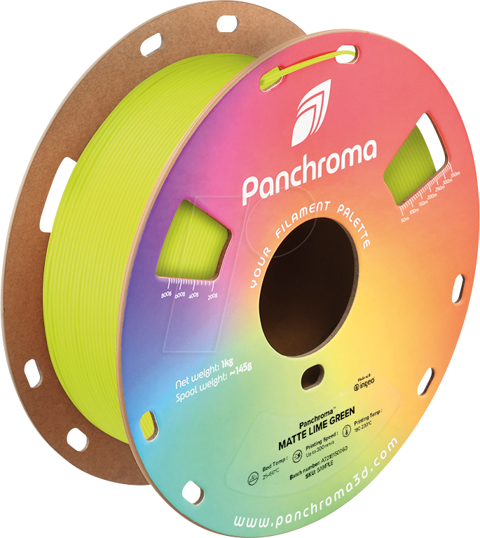 POLYMAKER CA4023 - Filament, Panchroma PLA, Matte Lime Green, 1,75 mm, 1 kg von Polymaker