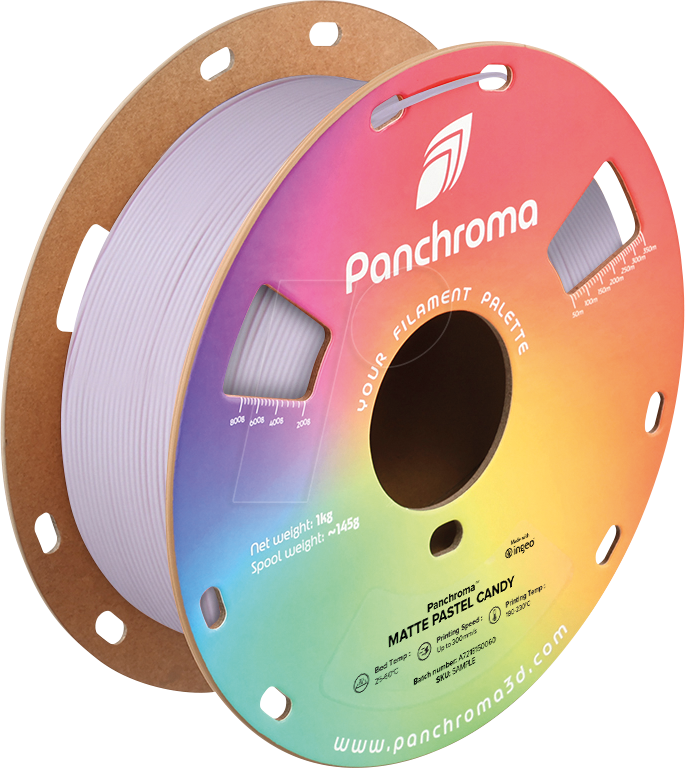 POLYMAKER CA4030 - Filament, Panchroma PLA, Matte Pastel Candy, 1,75 mm, 1 kg von Polymaker