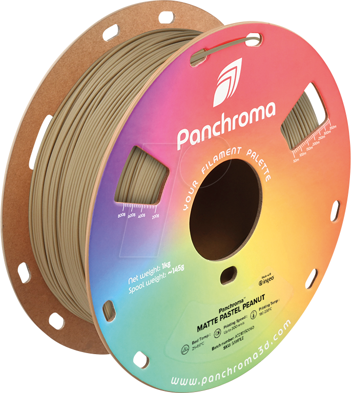 POLYMAKER CA4034 - Filament, Panchroma PLA, Matte Pastel Peanut, 1,75 mm, 1 kg von Polymaker