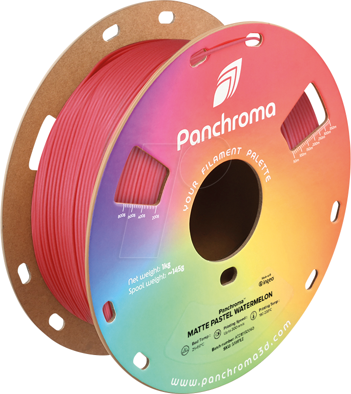 POLYMAKER CA4035 - Filament, Panchroma PLA, Matte Pastel Watermelon, 1,75 mm, 1 kg von Polymaker