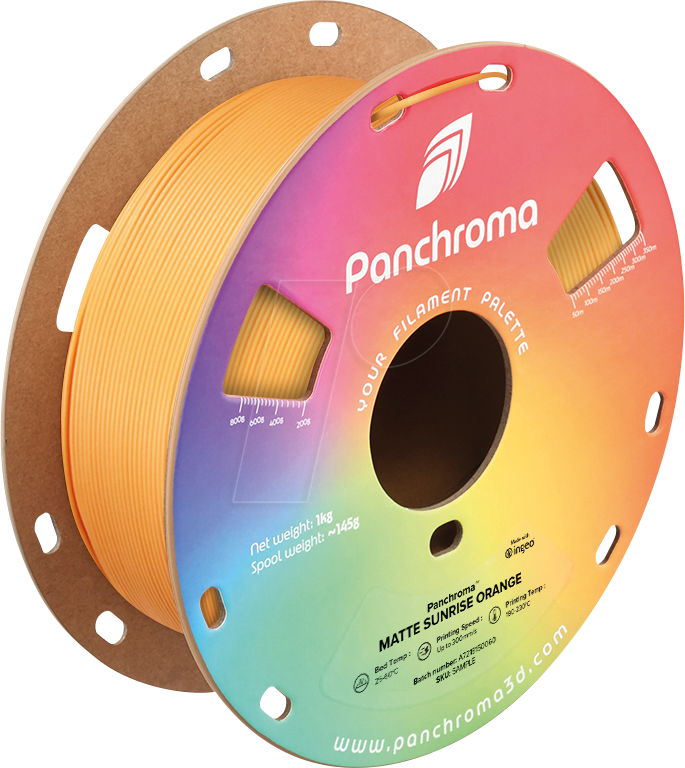 POLYMAKER CA4040 - Filament, Panchroma PLA, Matte Sunrise Orange, 1,75 mm, 1 kg von Polymaker