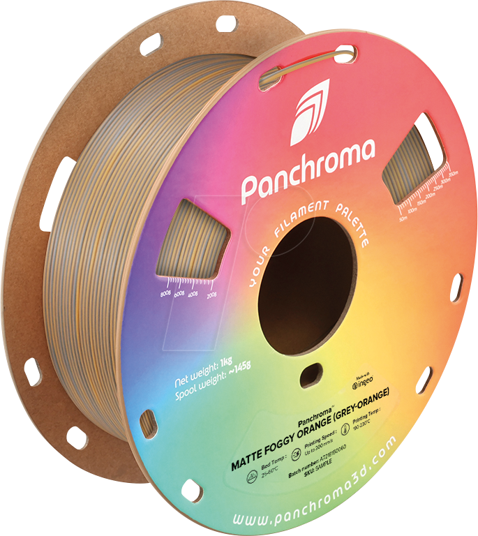 POLYMAKER CA4045 - Filament, Panchroma PLA, Dual Matte Foggy Orange, 1,75 mm, 1 kg von Polymaker