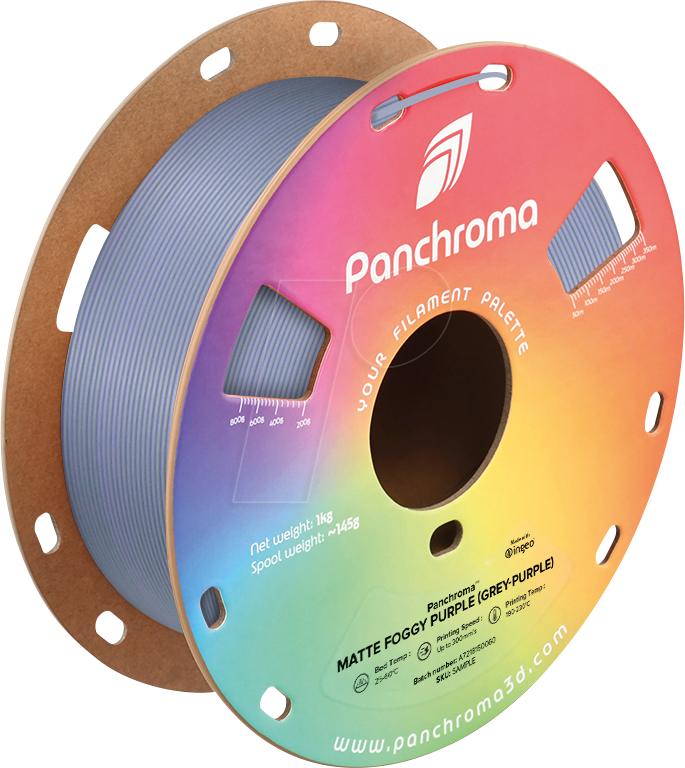 POLYMAKER CA4046 - Filament, Panchroma PLA, Dual Matte Foggy Purple, 1,75 mm, 1 kg von Polymaker