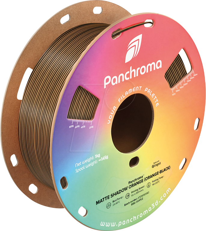 POLYMAKER CA4050 - Filament, Panchroma PLA, Dual Matte Shadow Orange, 1,75 mm, 1 kg von Polymaker