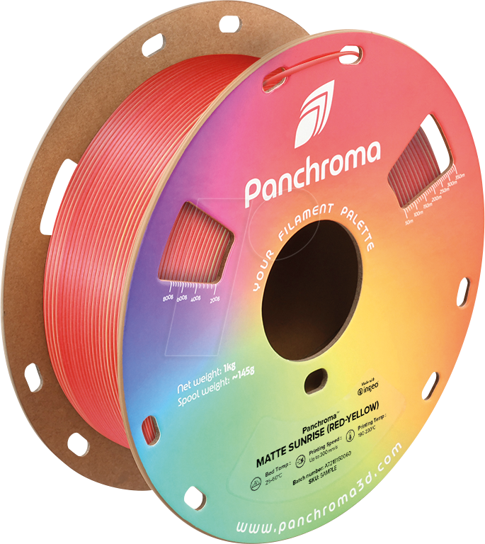 POLYMAKER CA4052 - Filament, Panchroma PLA, Dual Matte Sunrise, 1,75 mm, 1 kg von Polymaker
