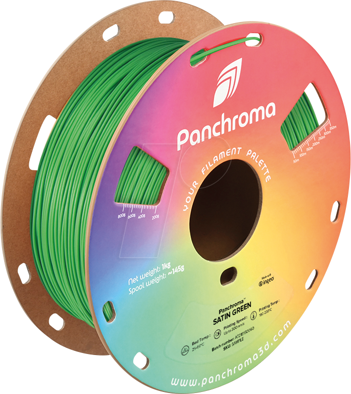 POLYMAKER CA5003 - Filament, Panchroma PLA, Satin Green, 1,75 mm, 1 kg von Polymaker