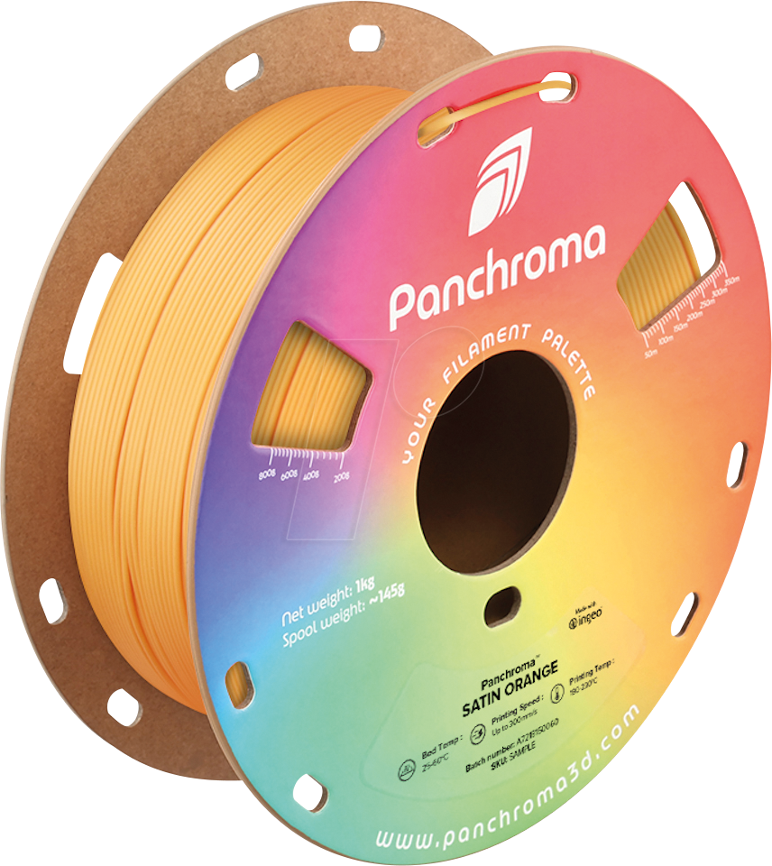 POLYMAKER CA5005 - Filament, Panchroma PLA, Satin Orange, 1,75 mm, 1 kg von Polymaker