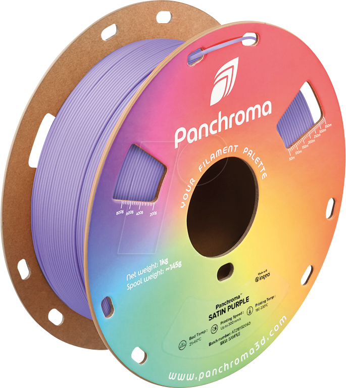 POLYMAKER CA5007 - Filament, Panchroma PLA, Satin Purple, 1,75 mm, 1 kg von Polymaker