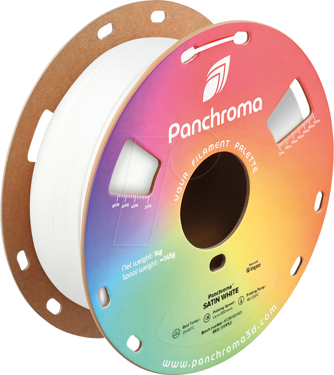POLYMAKER CA5009 - Filament, Panchroma PLA, Satin White, 1,75 mm, 1 kg von Polymaker