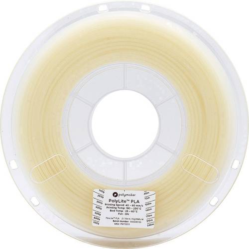 Polymaker 70200 Filament PLA 2.85mm 1kg Natur PolyLite 1St. von Polymaker