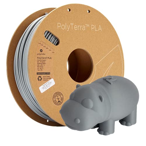 Polymaker 70825 PolyTerra PLA Filament PLA 2.85mm 1000g Grau (matt) 1St. von Polymaker