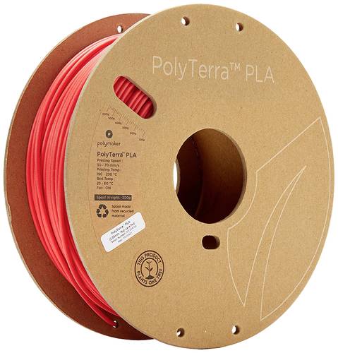 Polymaker 70827 PolyTerra PLA Filament PLA 2.85mm 1000g Rot (matt) 1St. von Polymaker