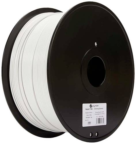 Polymaker 70836 PolyLite Filament ASA UV-beständig, witterungsbeständig 2.85mm 3000g Weiß PolyLit von Polymaker