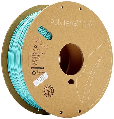 Polymaker 70844 PolyTerra PLA Filament PLA geringerer Kunststoffgehalt 1.75mm 1000g Hellblau 1St. Polymaker 70844 PolyTerra PLA Filament PLA geringerer Kunststoffgehalt 1.75mm 1000g Hellblau 1St. von Polymaker
