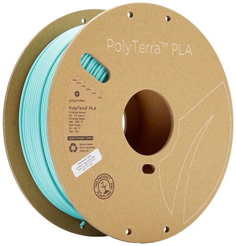 Polymaker 70845 PolyTerra PLA Filament PLA 2.85mm 1000g Blau-Grün 1St. von Polymaker