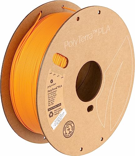 Polymaker 70848 PolyTerra PLA Filament PLA geringerer Kunststoffgehalt 1.75mm 1000g Orange (matt) 1S von Polymaker