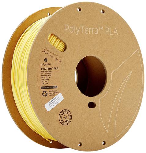 Polymaker 70865 PolyTerra PLA Filament PLA geringerer Kunststoffgehalt 1.75mm 1000g Pastell-Gelb (ma Polymaker 70865 PolyTerra PLA Filament PLA geringerer Kunststoffgehalt 1.75mm 1000g Pastell-Gelb (ma von Polymaker