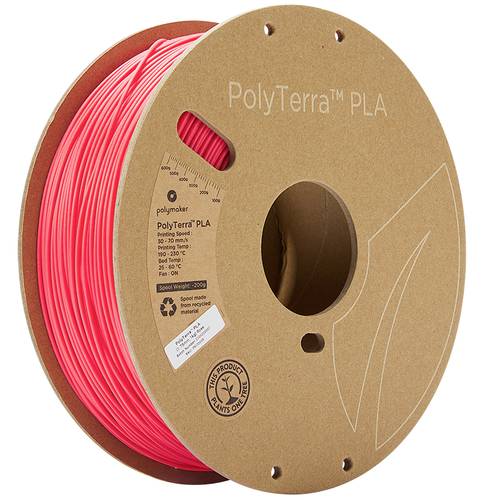 Polymaker 70905 PolyTerra Filament PLA geringerer Kunststoffgehalt 1.75mm 1000g Rose 1St. Polymaker 70905 PolyTerra Filament PLA geringerer Kunststoffgehalt 1.75mm 1000g Rose 1St. von Polymaker