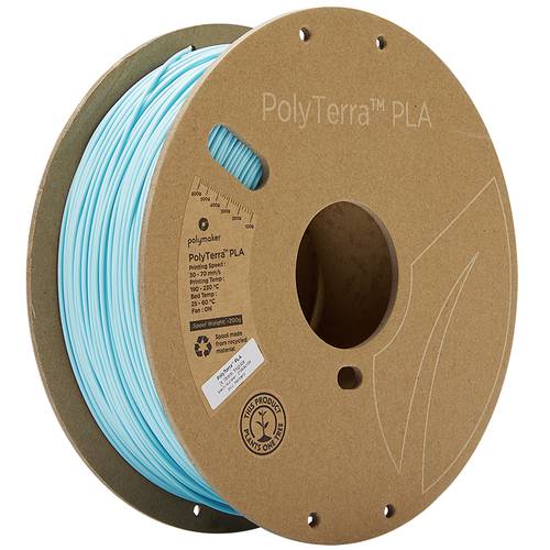 Polymaker 70910 PolyTerra Filament PLA geringerer Kunststoffgehalt 1.75mm 1000g Eisblau 1St. Polymaker 70910 PolyTerra Filament PLA geringerer Kunststoffgehalt 1.75mm 1000g Eisblau 1St. von Polymaker