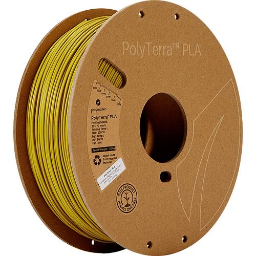 Polymaker 70958 PolyTerra Filament PLA geringerer Kunststoffgehalt 1.75mm 1000g Militär Grün 1St. von Polymaker