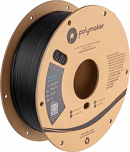Polymaker Kohlefaser-PLA-Filament, 1,75 mm, 1 kg, starke Kohlefaser-verstärktes PLA, 1,75 mm Filament, matte Oberfläche – PolyLite PLA-Kohlefaser, 3D-Drucker-Filament Polymaker Kohlefaser-PLA-Filament, 1,75 mm, 1 kg, starke Kohlefaser-verstärktes PLA, 1,75 mm Filament, matte Oberfläche – PolyLite PLA-Kohlefaser, 3D-Drucker-Filament von Polymaker