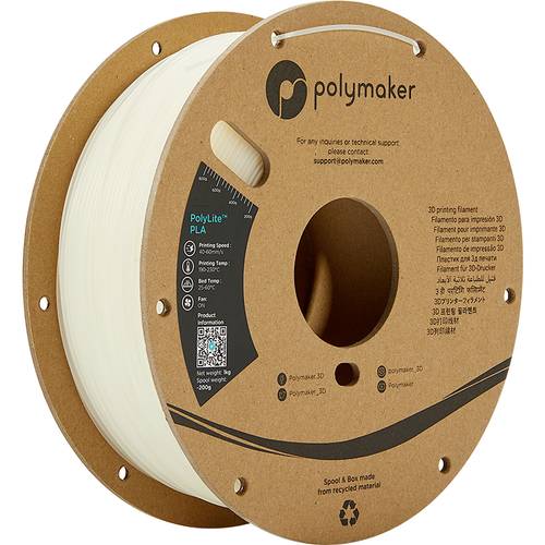 Polymaker PA02011 PolyLite Filament PLA 1.75mm 1000g Natur 1St. von Polymaker